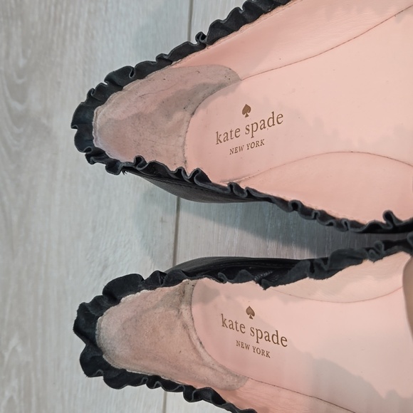 Kate Spade Women Leather Pointed Toe Loafer Slip on shoes flats sz 7M - Picture 7 of 14